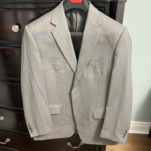 Mens 40 Regular Light Grey Calvin Klein suit jacket